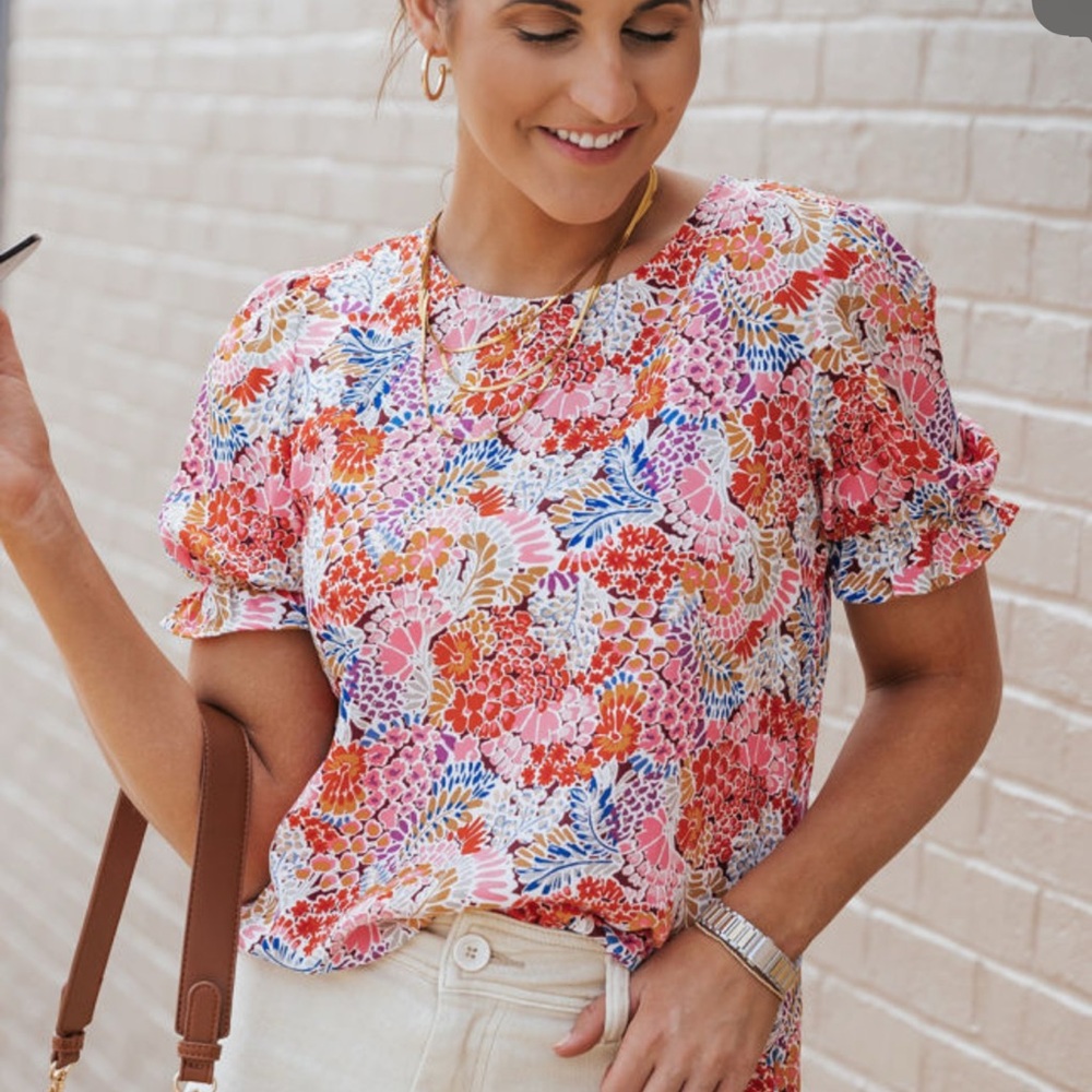 Floral Women's Top - Multicolor